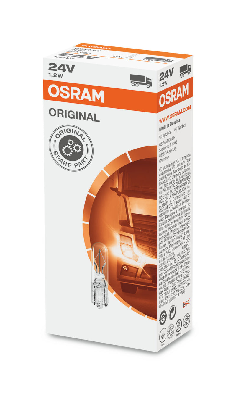 ОСРАМ МИНИ УБОДНА 1,2w КУТИЈА 2741 1,2W 24V W2X4,6d UNV1"