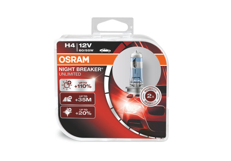 ОСРАМ Night Breaker Unlimited Duo Box 64193NBU 60/55W 12V P43T H4