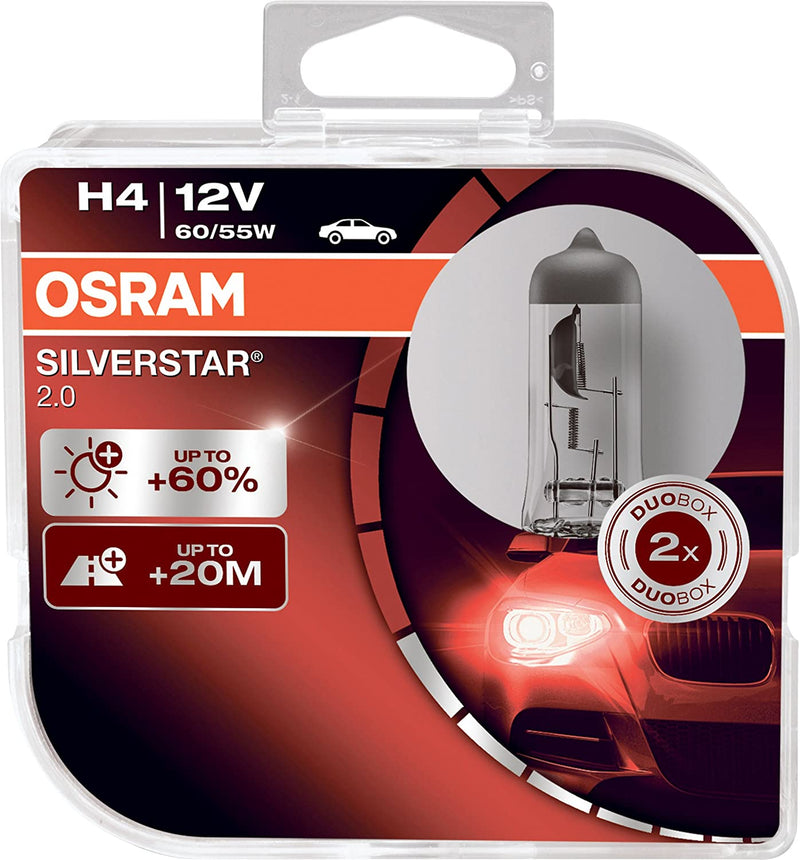 ОСРАМ SILVERSTAR® 2.0 Duobox 64193SV2 60/55W 12V H4 10X2BOX