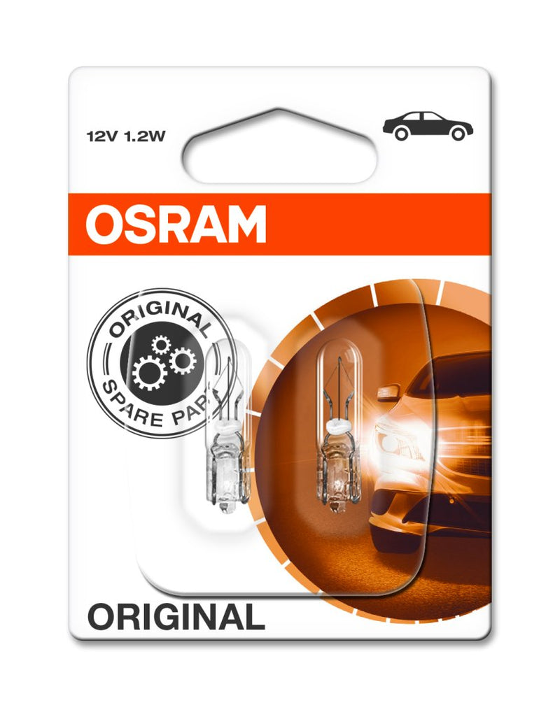 ОСРАМ МИНИ УБОДНА 1,2w ДУО БЛИСТЕР 2721 1,2W 12V W2X4,6d UNV1"