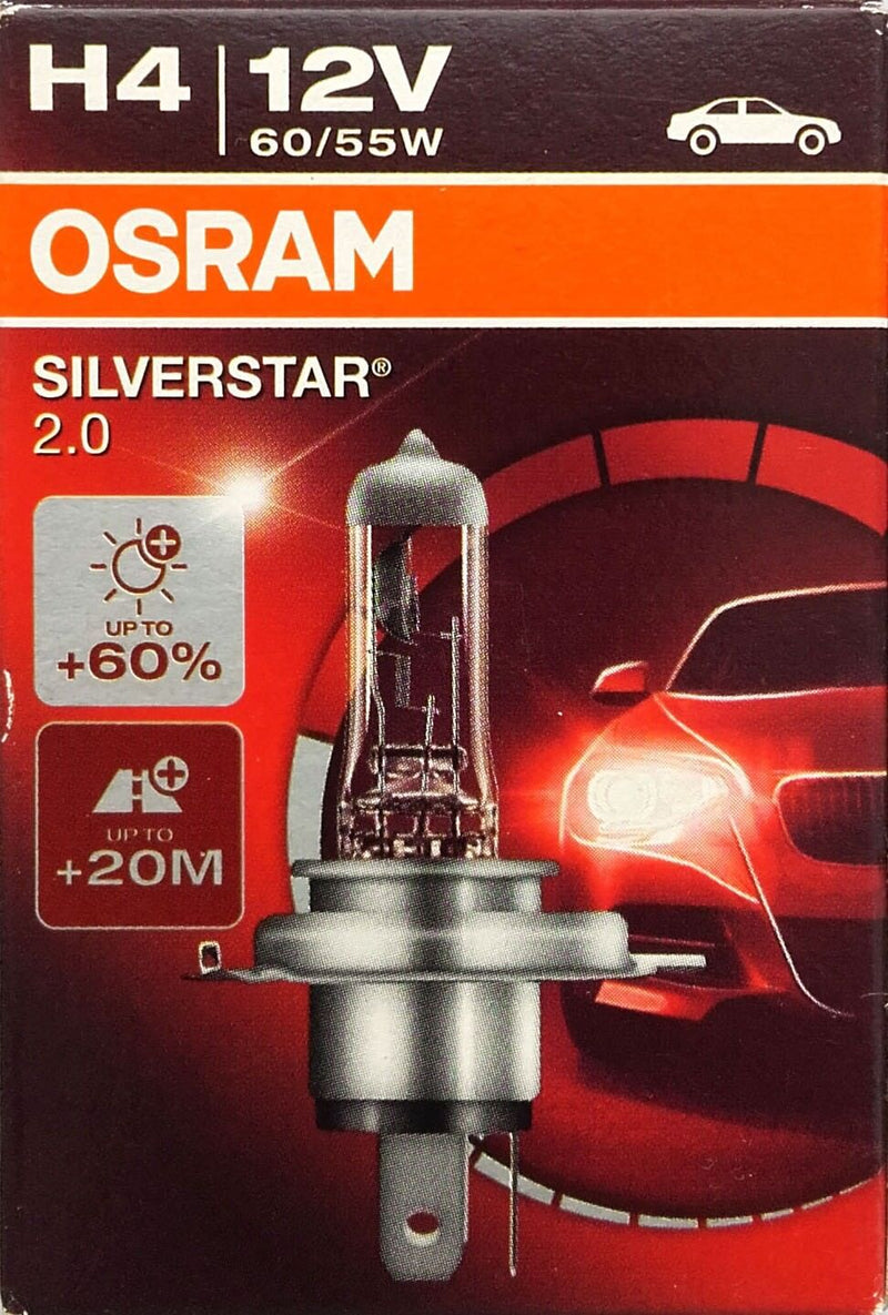 ОСРАМ SILVERSTAR® 2.0 Single Blister 64193SV2 60/55W 12V H4 10XBLI1